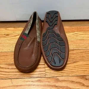 Brown Gucci loafers size US9 Horsebit 1953 leather loafers in brown - Gucci | Mytheresa main image 3